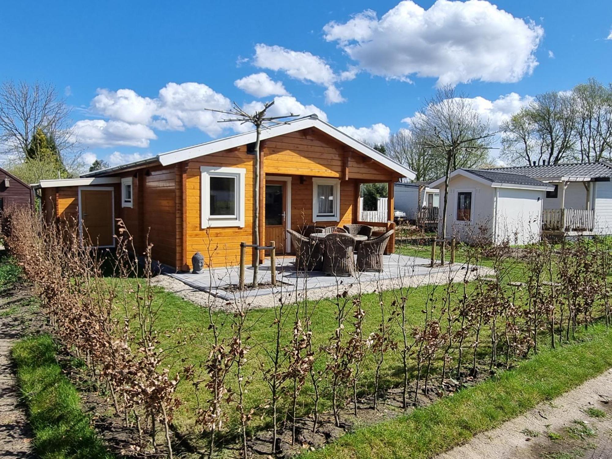Nieuw - Luxe Blokhut Chalet In Bosrijke Omgeving Anloo ภายนอก รูปภาพ